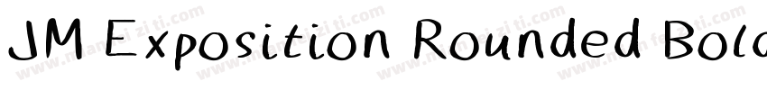 JM Exposition Rounded Bold字体转换